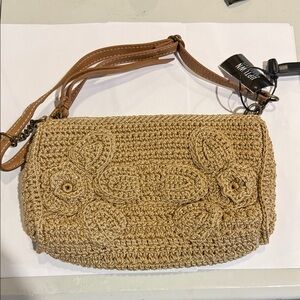 The Sak Brown Crochet Shoulder Bag